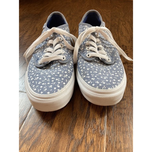 Vans Woman's Size 7.5 Canvas Floral Print Sneaker Shoe Low Top Lace Ups - Picture 11 of 11